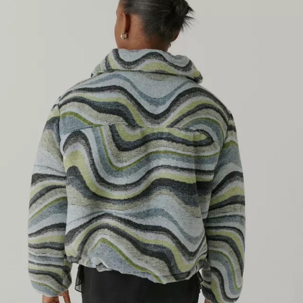 Urban Outfitters BDG Isla Wool Blend Puffer Jacket Size Small NWT